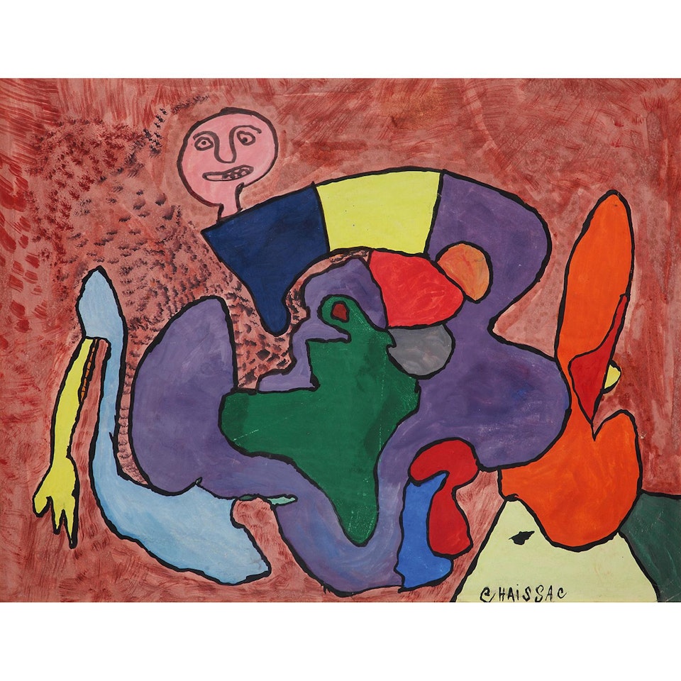 Composition à une tête by Gaston Chaissac