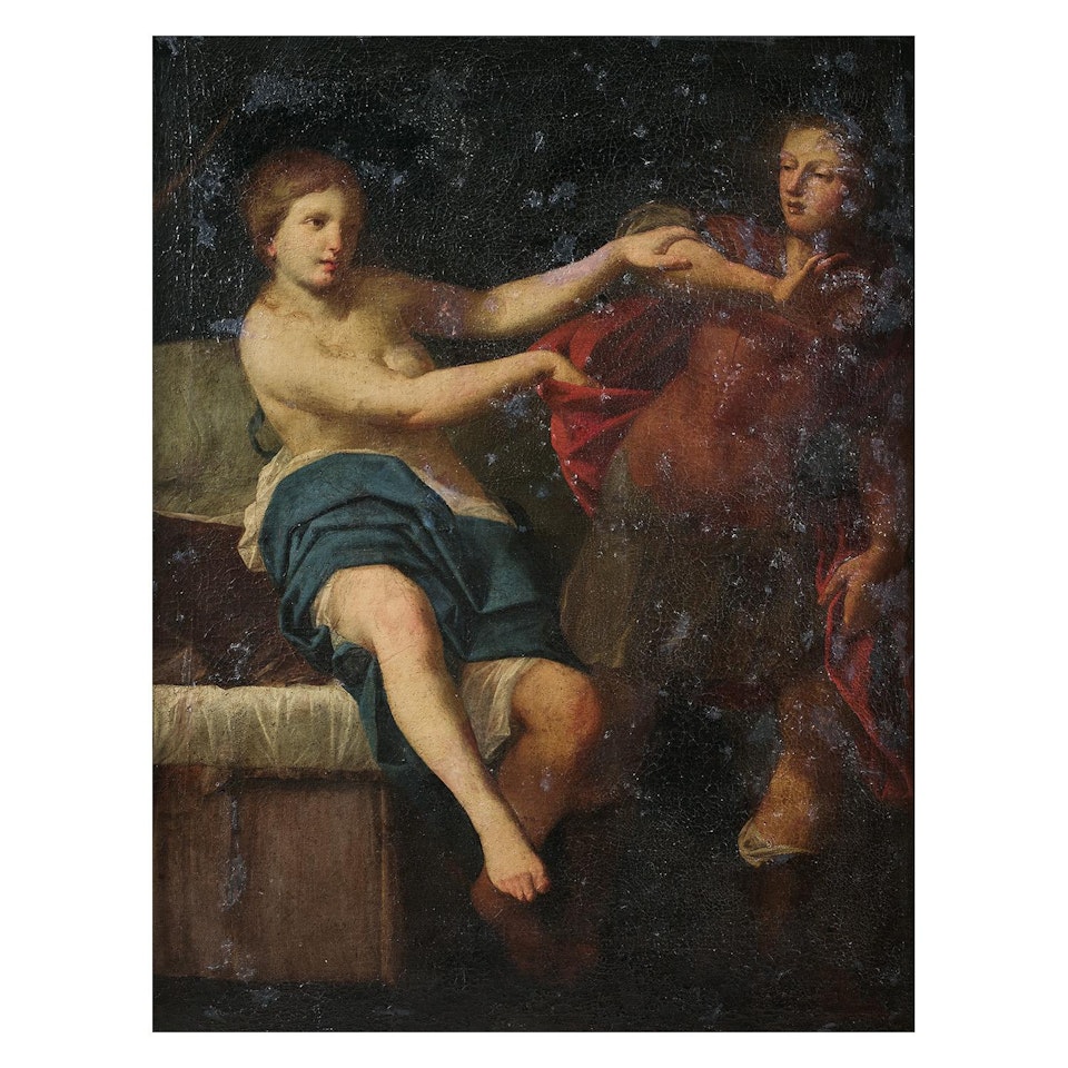 Joseph and Putiphar"s wife by Italian School