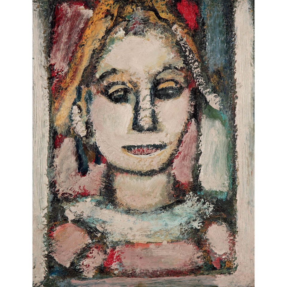 Arlequin, harmonie rose by Georges Rouault