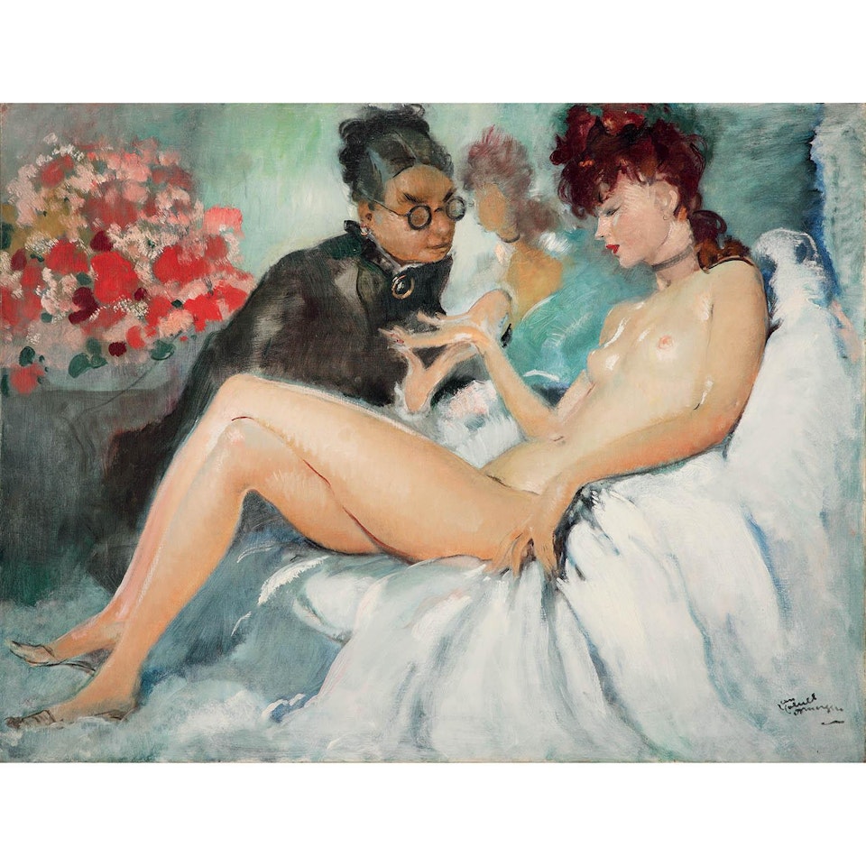 Nu aux lignes de la main by Jean Gabriel Domergue