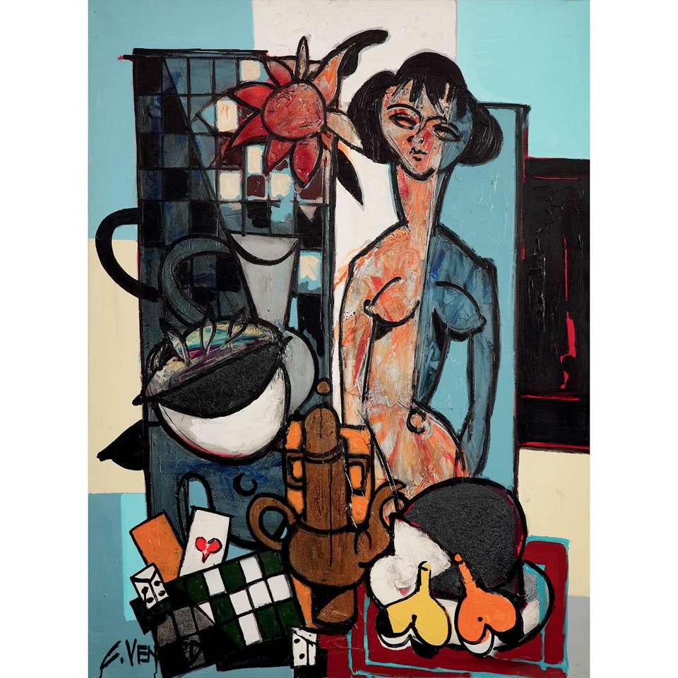 Nu dans l"atelier by Claude Venard