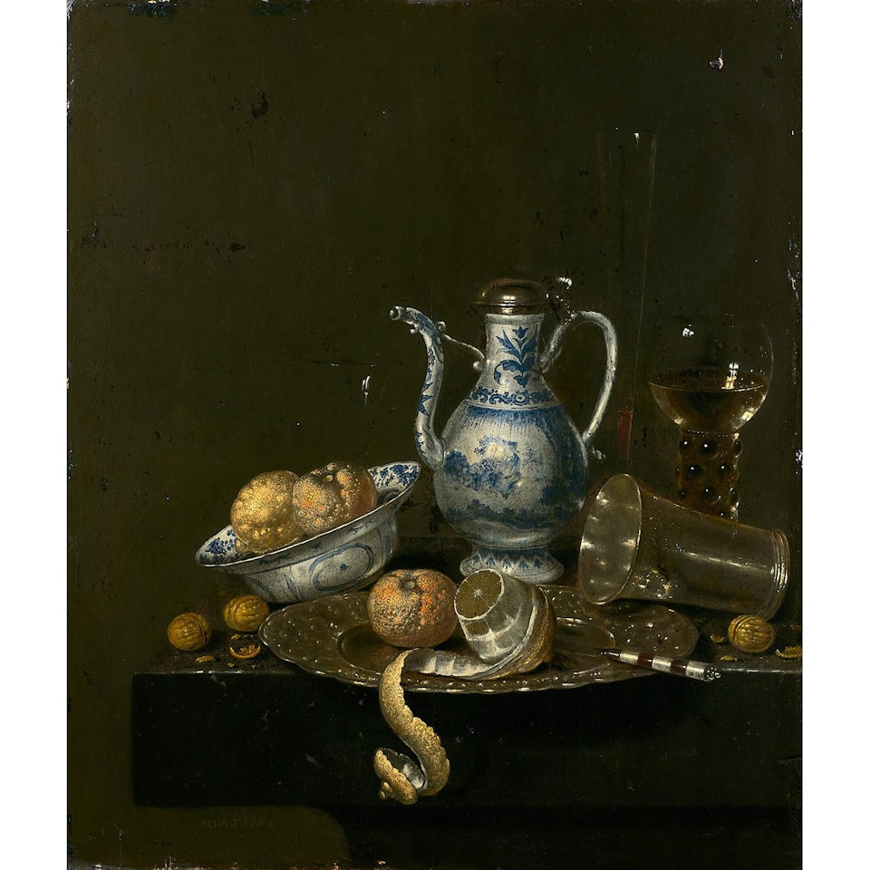 Nature morte à la coupe WanLi et verseuse Jiajing; Still Life with the WanLi cup and the Jiajing coffeepot by Willem Claesz Heda