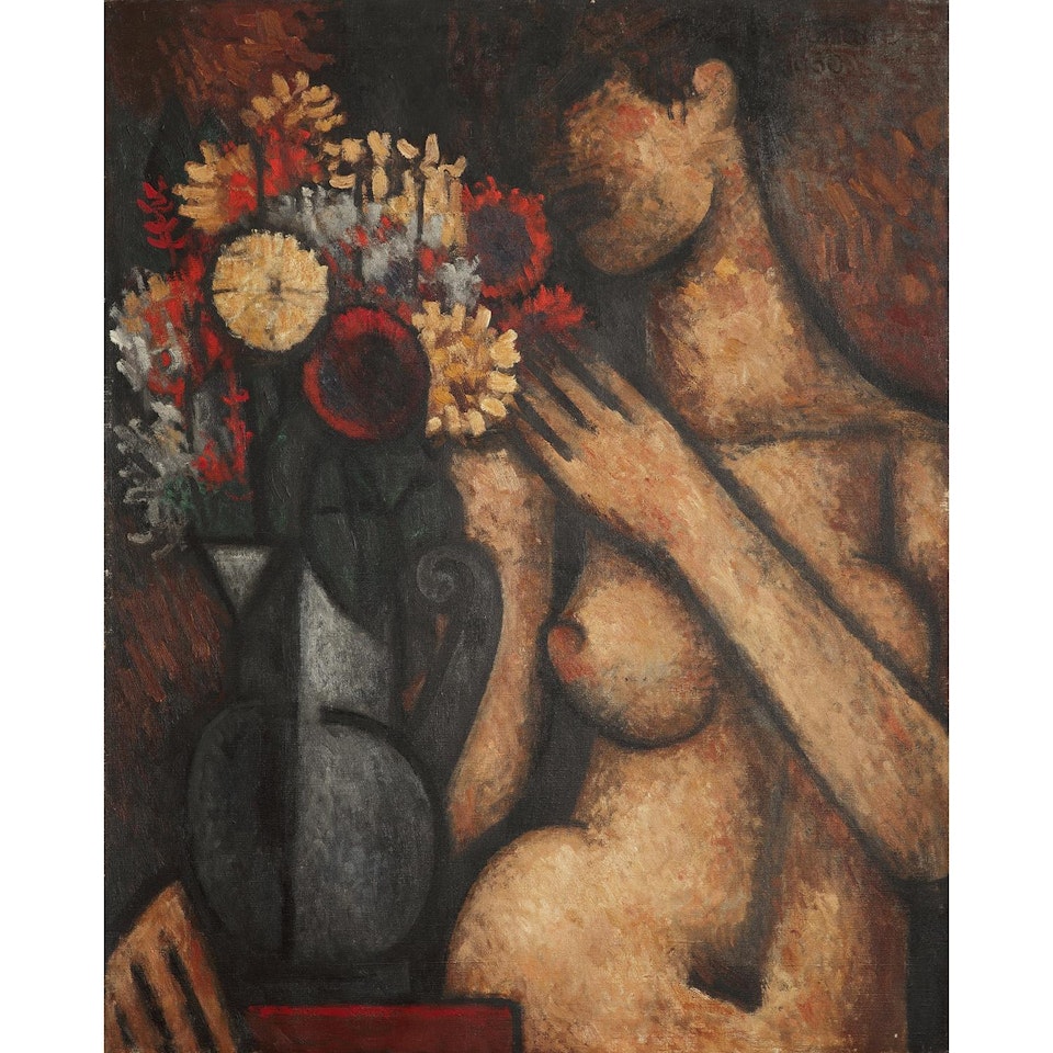 Torse au bouquet by Marcel Gromaire