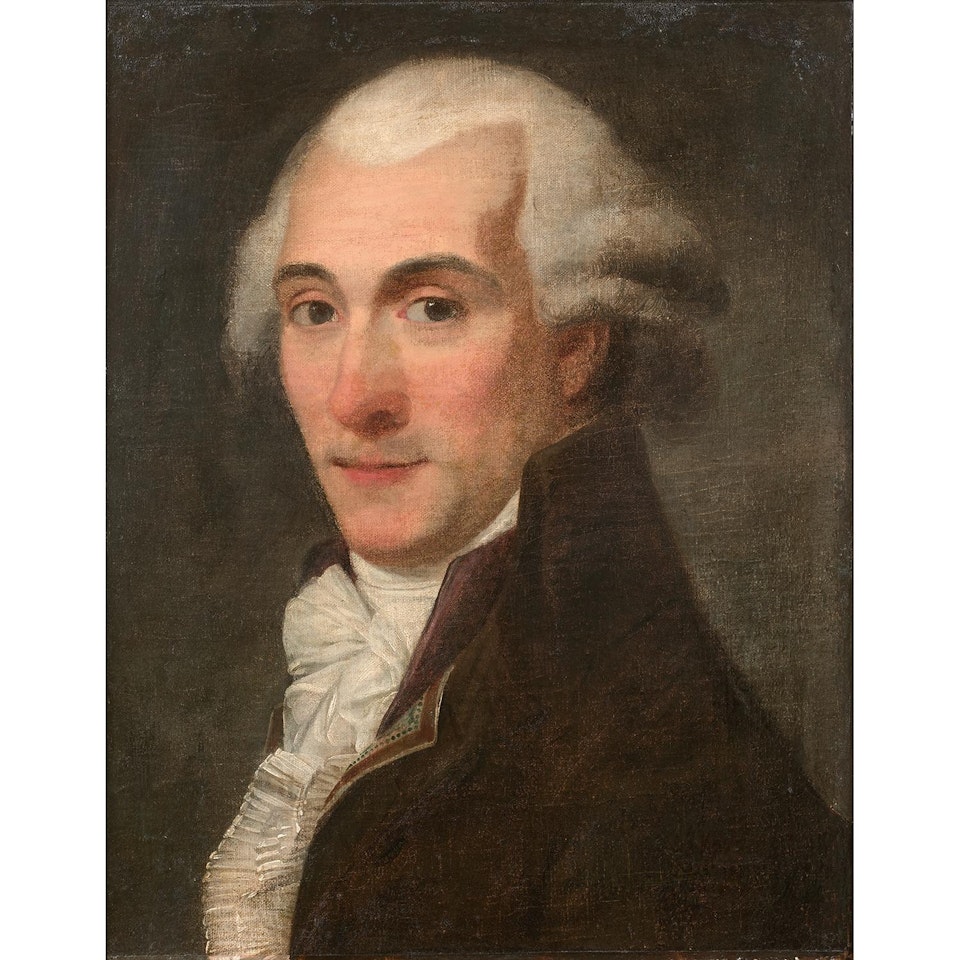 Portrait de gentilhomme en buste; Half-length portrait of a gentleman by French School