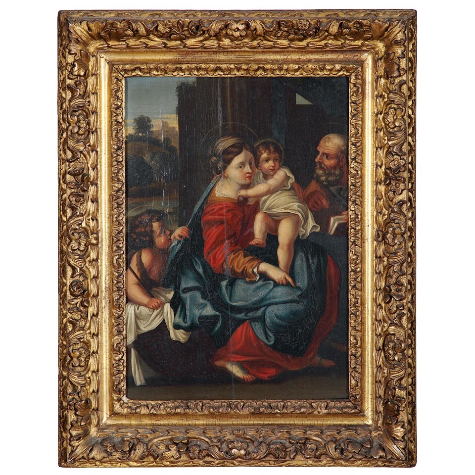The Holy Family and Saint John the Baptist by French School