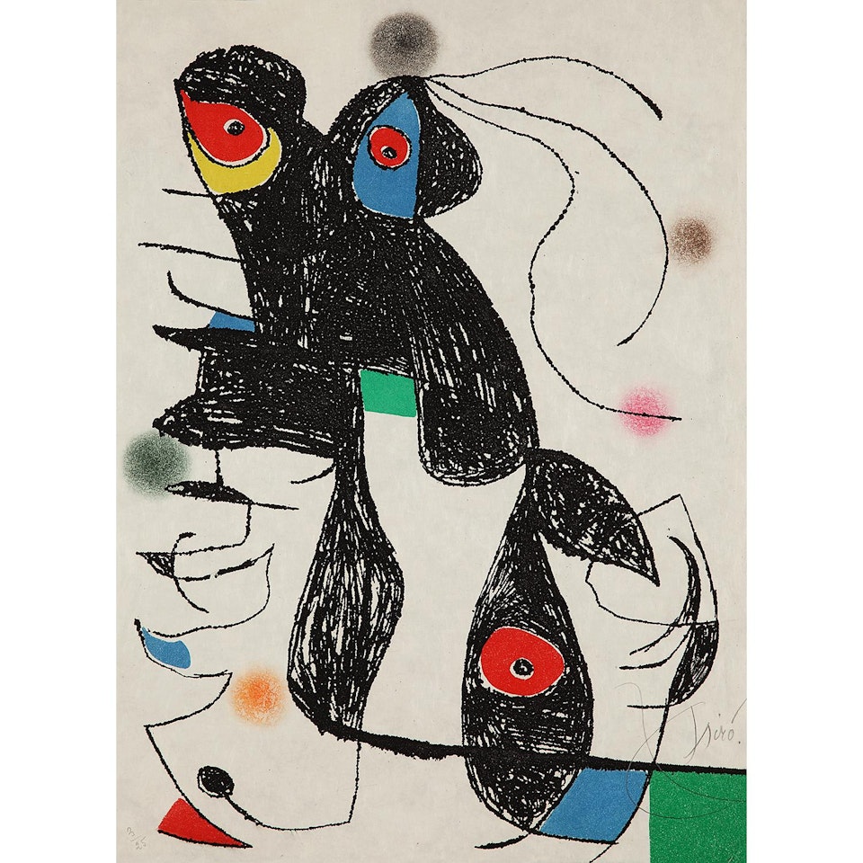 PLANCHE POUR PAROLES PEINTES V by Joan Miró
