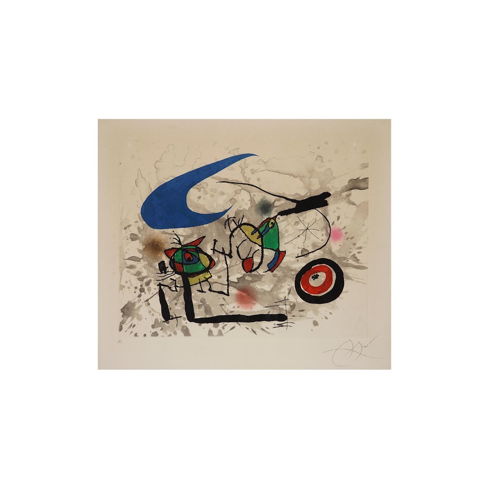PYGMÉES SOUS LA LUNE by Joan Miró