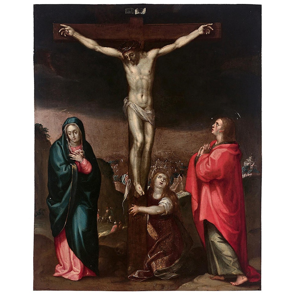 La Crucifixion; Crucifixion by Flemish School
