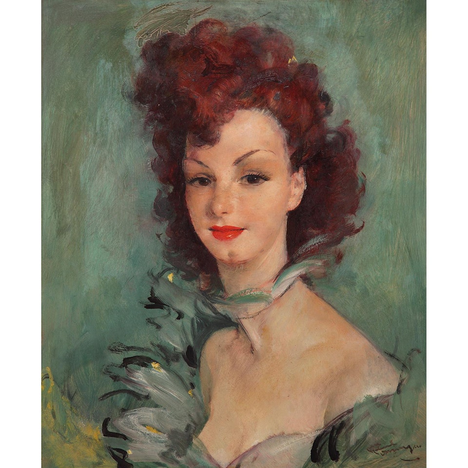 PORTRAIT D"UNE ELEGANTE by Jean Gabriel Domergue