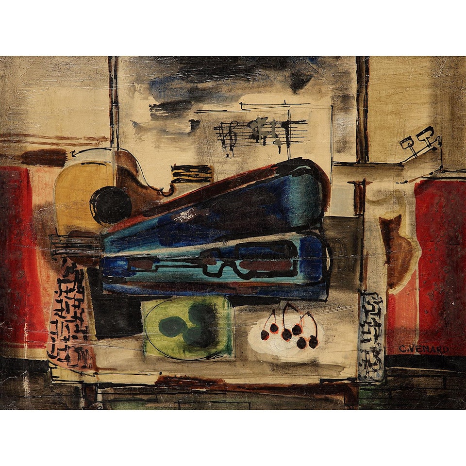 Nature morte au violon by Claude Venard