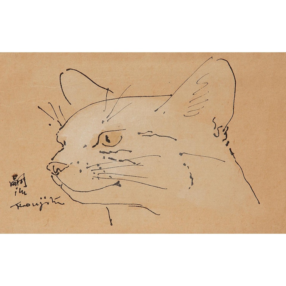 Tête de chat by Leonard Tsuguharu Foujita
