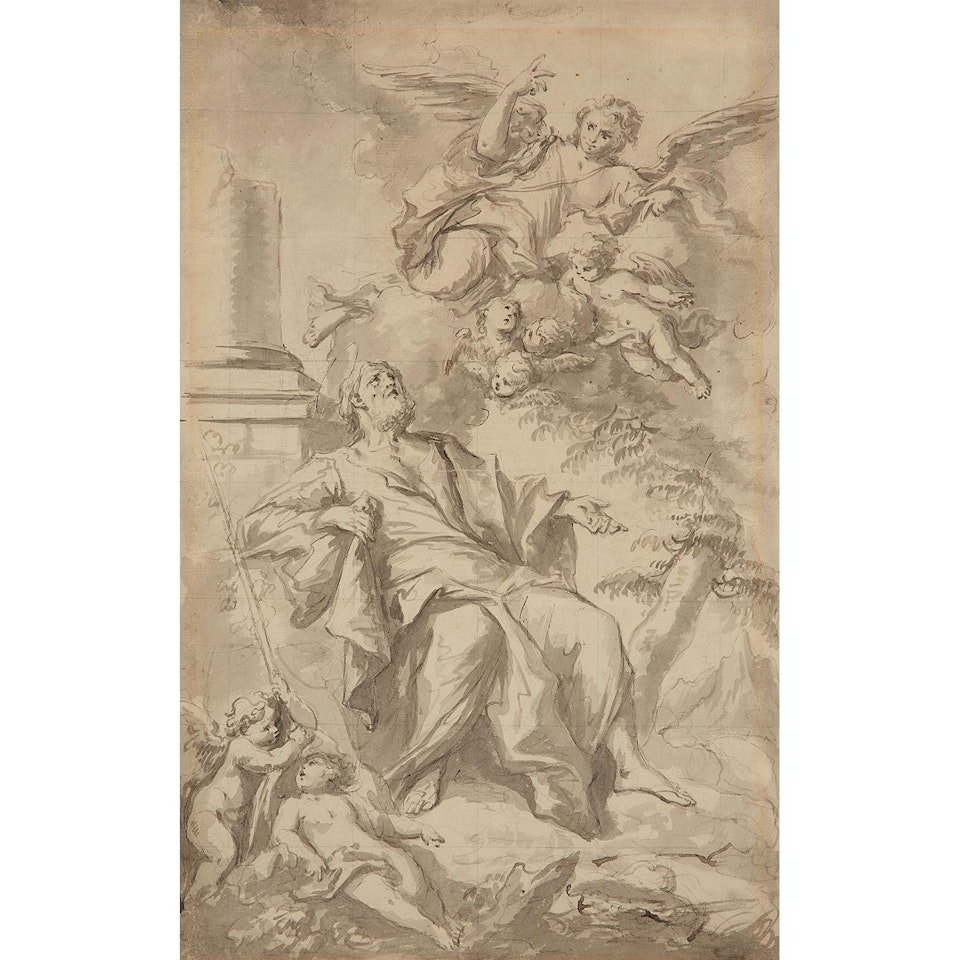 Apparition de l"ange à saint Joseph; Appearance of the angel to Saint Joseph by Neapolitan School