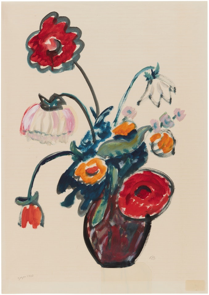 Dahlien (Dahlias) by Gabriele Münter