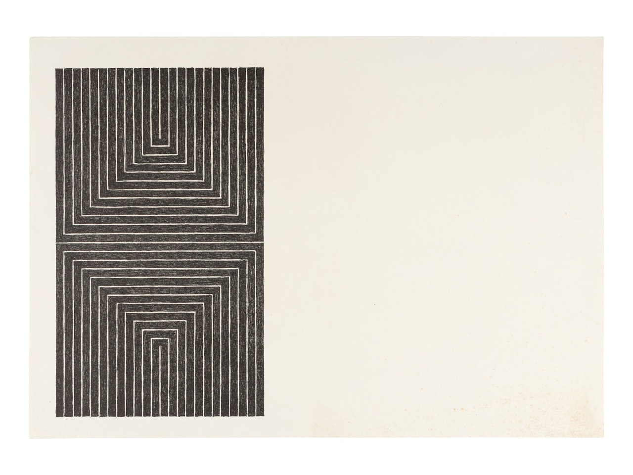 Arundel Castle (from Black Series I) by Frank Stella