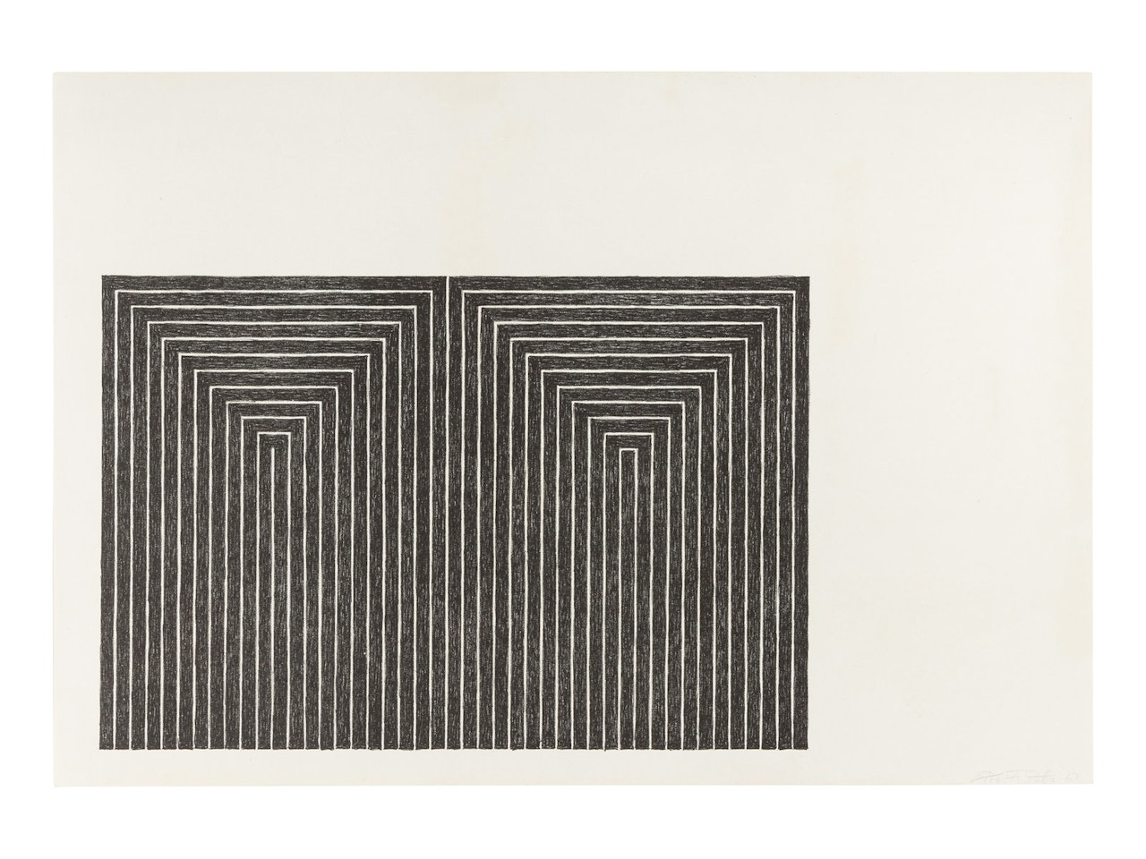 Marriage of Reason and Squalor (from Black Series I) by Frank Stella