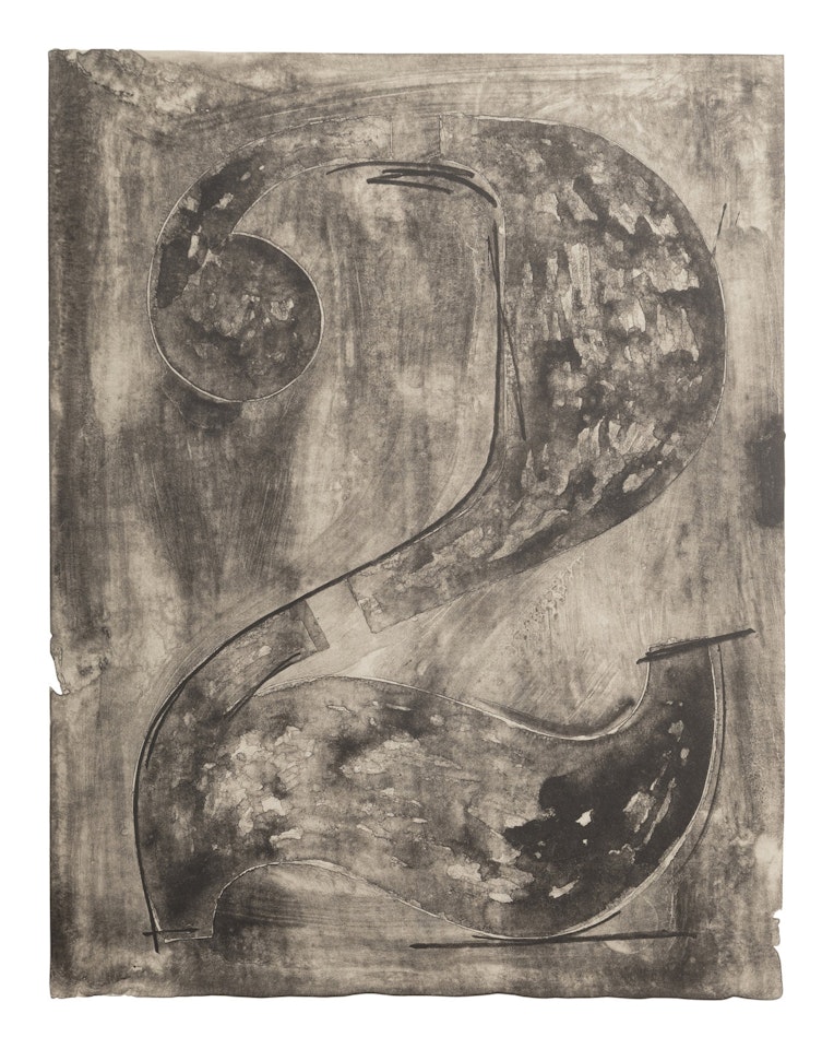 Figure 2 (from the Black Numeral Series) by Jasper Johns