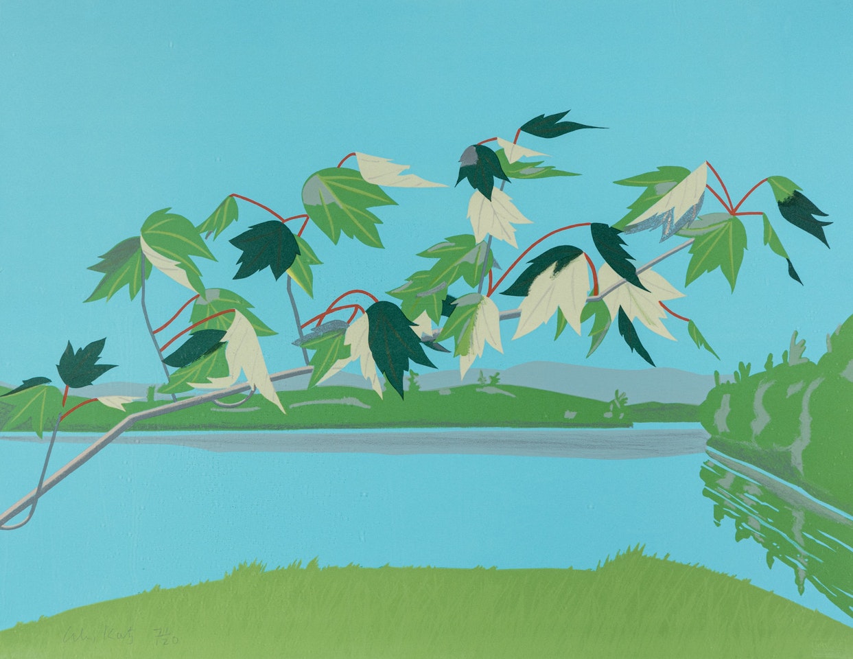 Late July I (from Ten Lithographs by Ten Artists) by Alex Katz