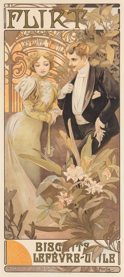 Flirt-Biscuits by Alphonse Mucha