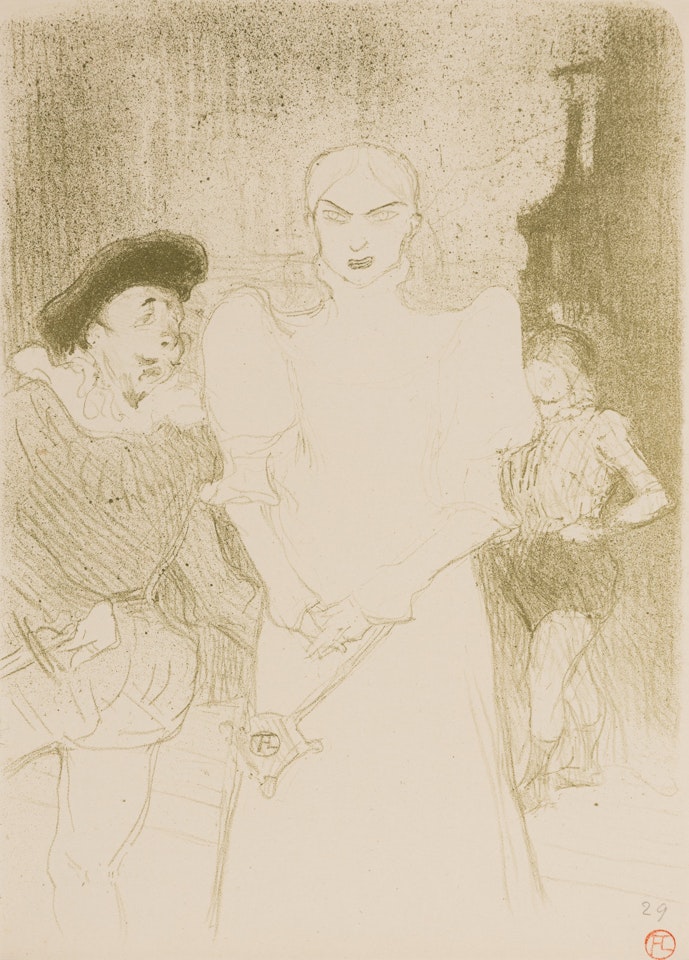 A l'Opéra, Madame Caron dans Faust (L'Escarmouche edition) by Henri de Toulouse-Lautrec