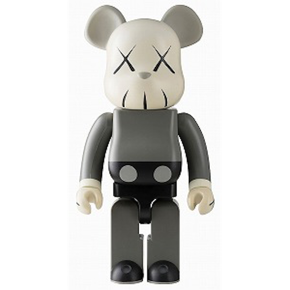 BE@RBRICK 1000% (Gray) by Kaws