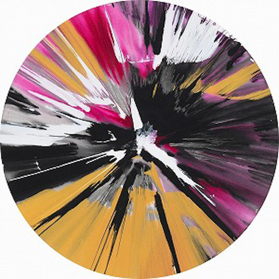 Spin Painting (Circle) by Damien Hirst