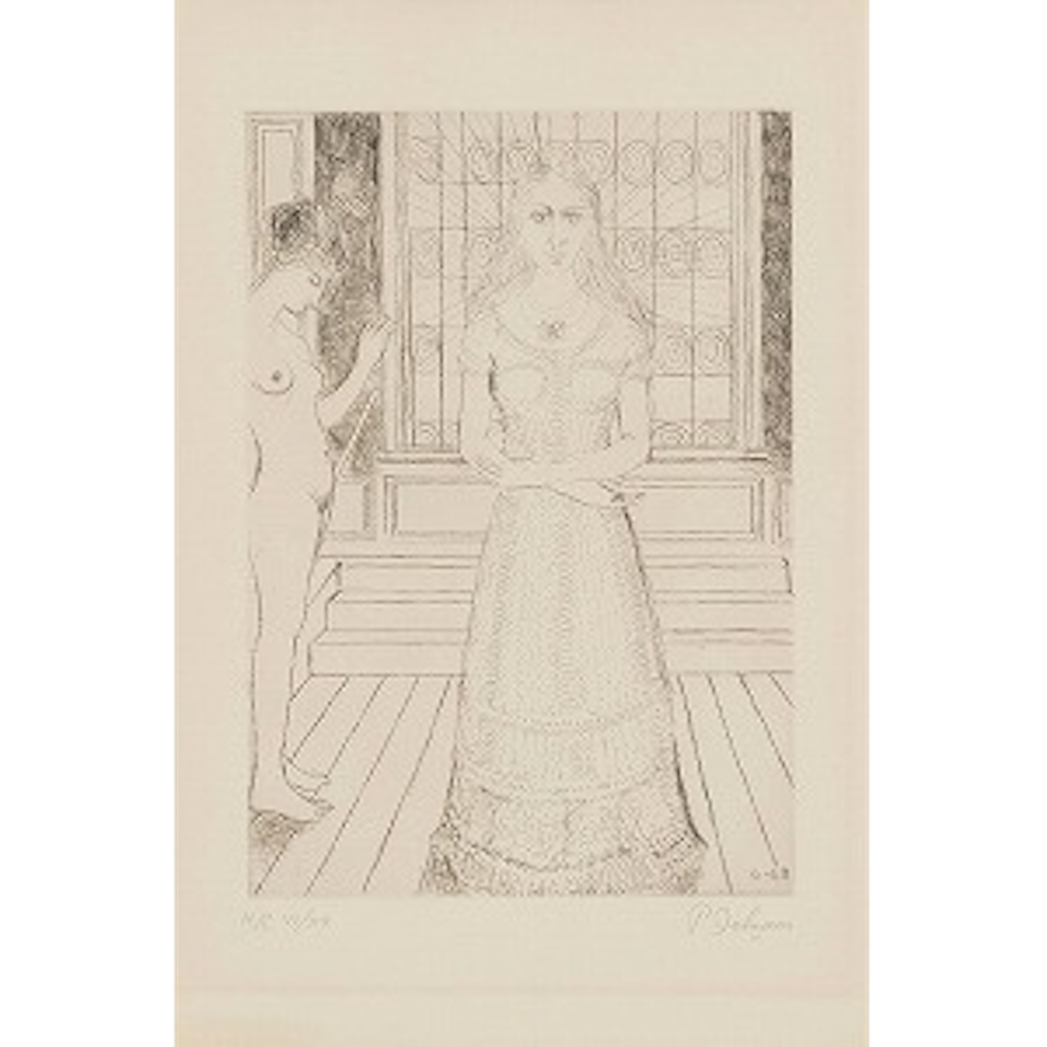 STAINED-GLASS WINDOW (Jacob 26) by Paul Delvaux