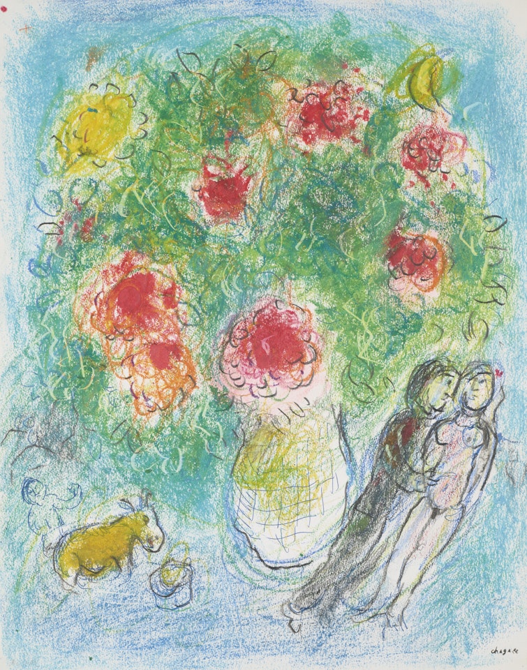 Bouquet printanier à la campagne by Marc Chagall