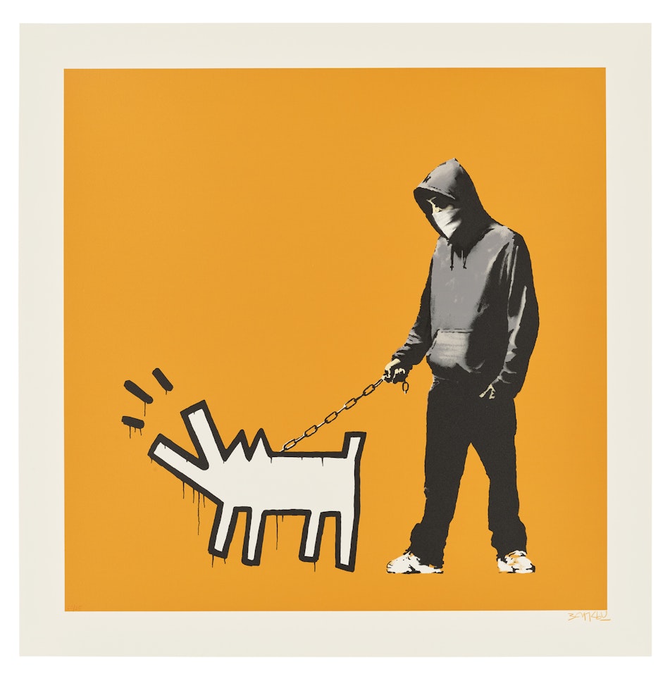 Choose Your Weapon (Light Orange) by Banksy