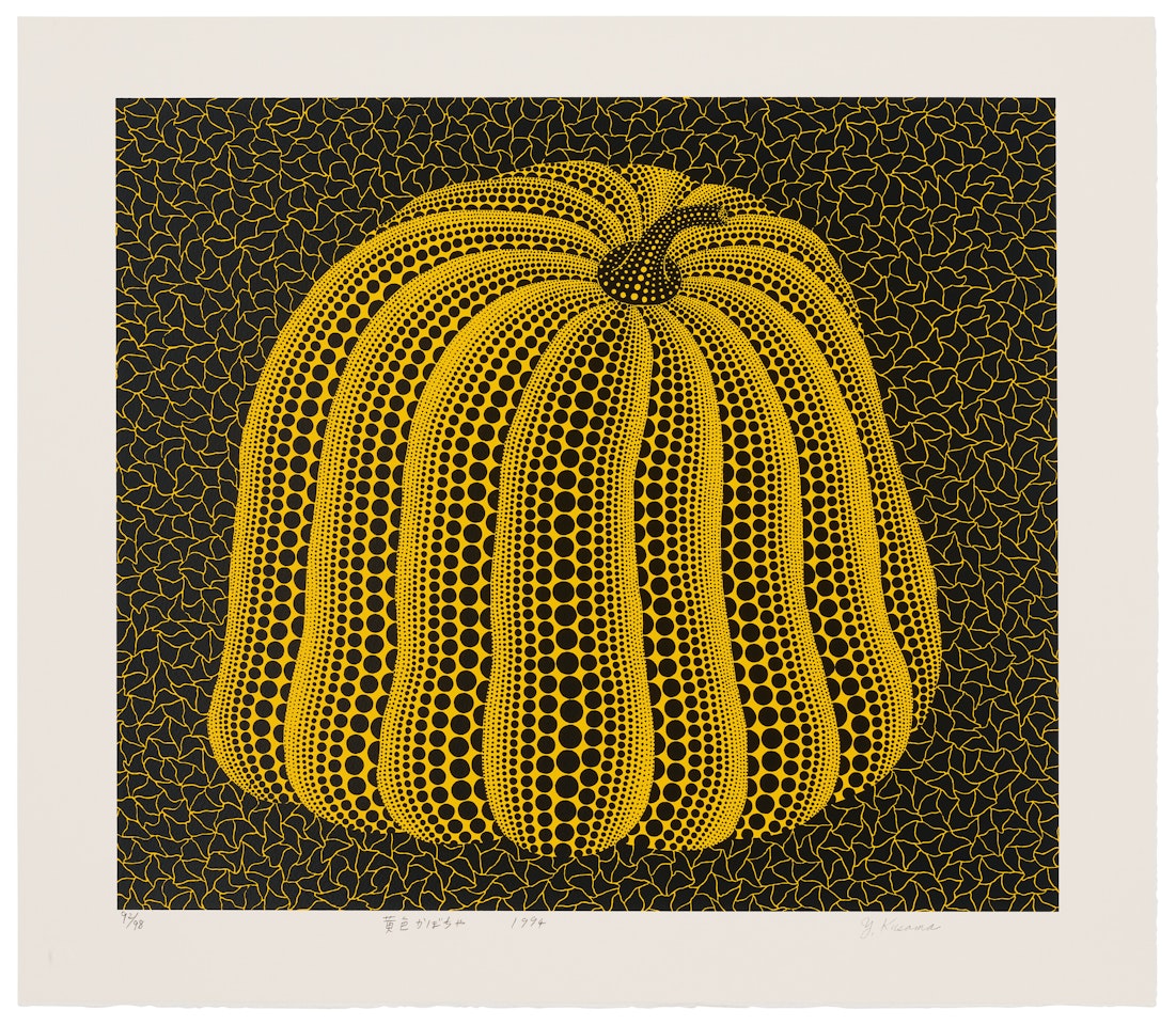 Yellow Coloured Pumpkin by Yayoi Kusama