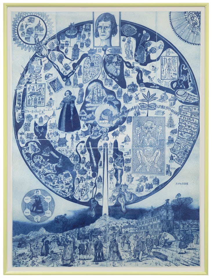 The Map of Nowhere (Blue) by Grayson Perry