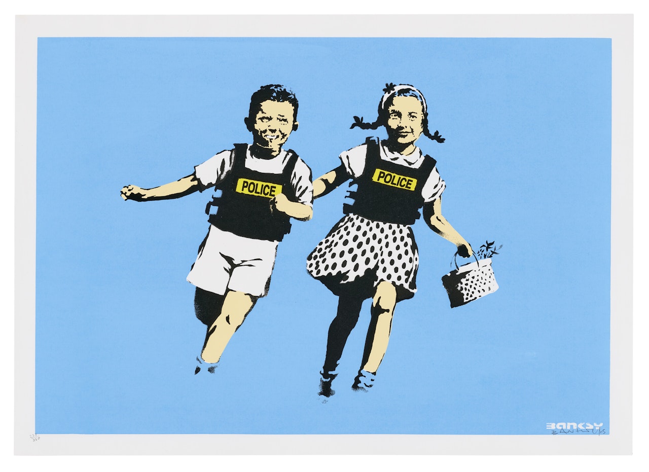 Jack and Jill (Police Kids) by Banksy