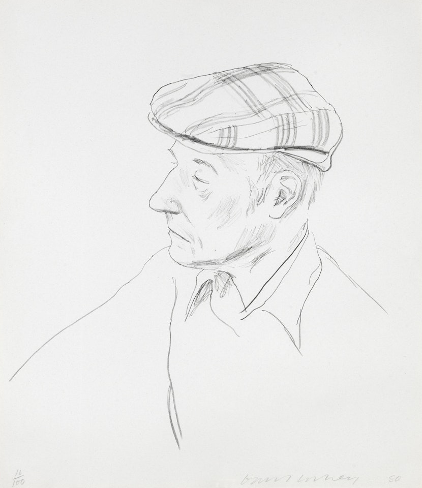 William Burroughs by David Hockney