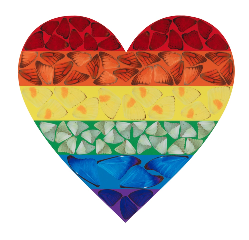Butterfly Heart (Large)(H7-3) by Damien Hirst