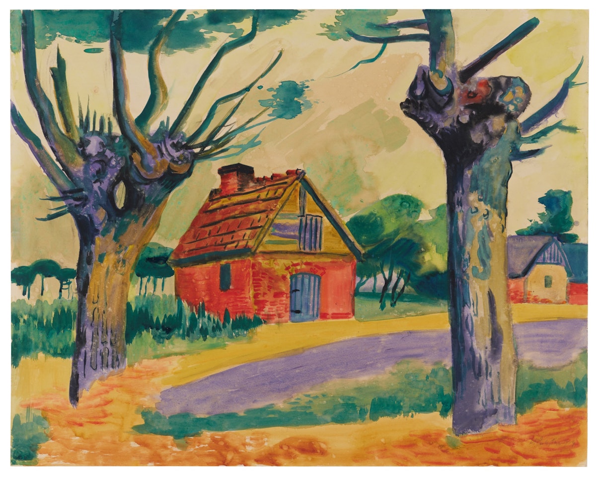 Rotes Haus (Red House) by Max Pechstein