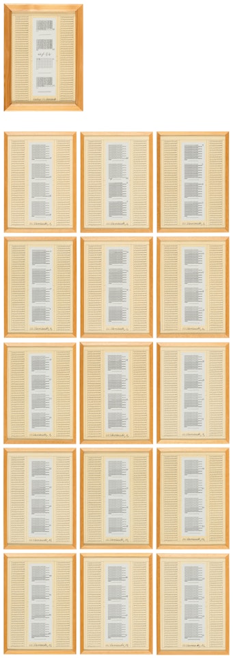 55. Variante by Hanne Darboven