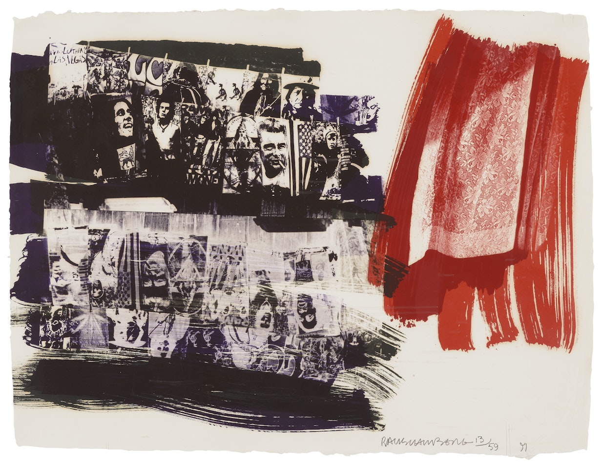 Marmont Flair, from: Illegal Tender L.A by Robert Rauschenberg