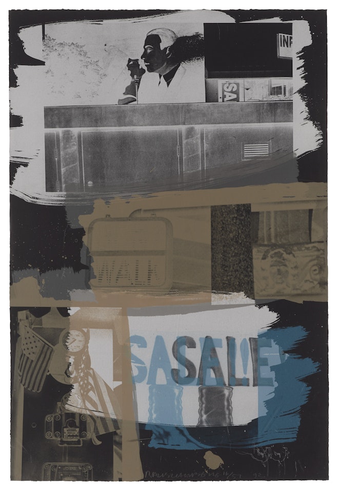 Fence, from: Illegal Tender L.A. by Robert Rauschenberg