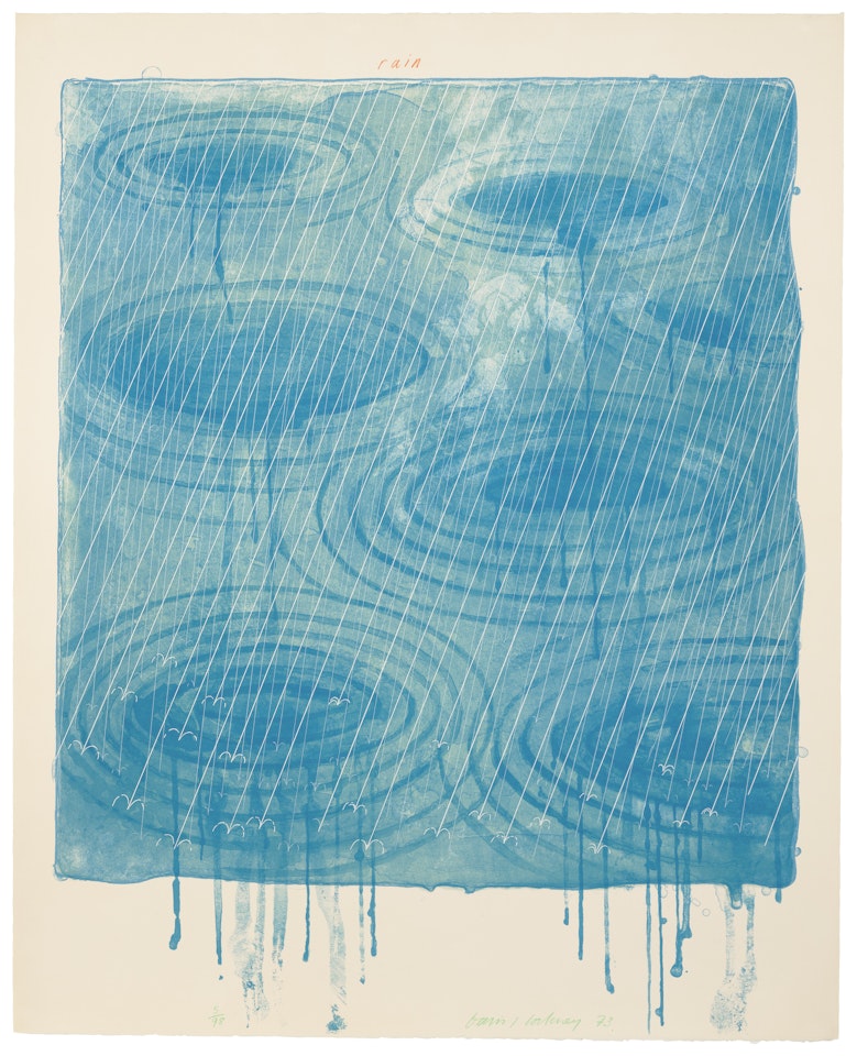 Rain, from: The Weather Series by David Hockney