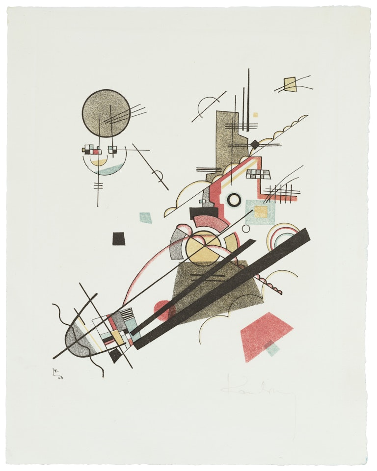 Fröhlicher Aufstieg, from: Meistermappe des Staatlichen Bauhauses by Wassily Kandinsky