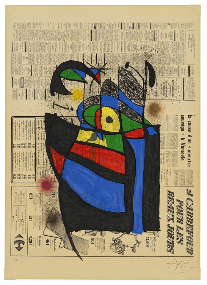 Le journal by Joan Miró