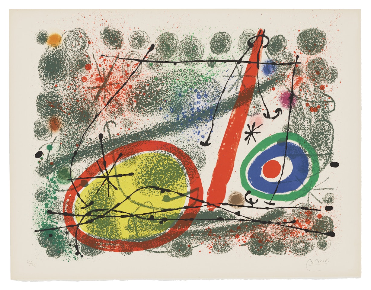 Cartones: one plate by Joan Miró