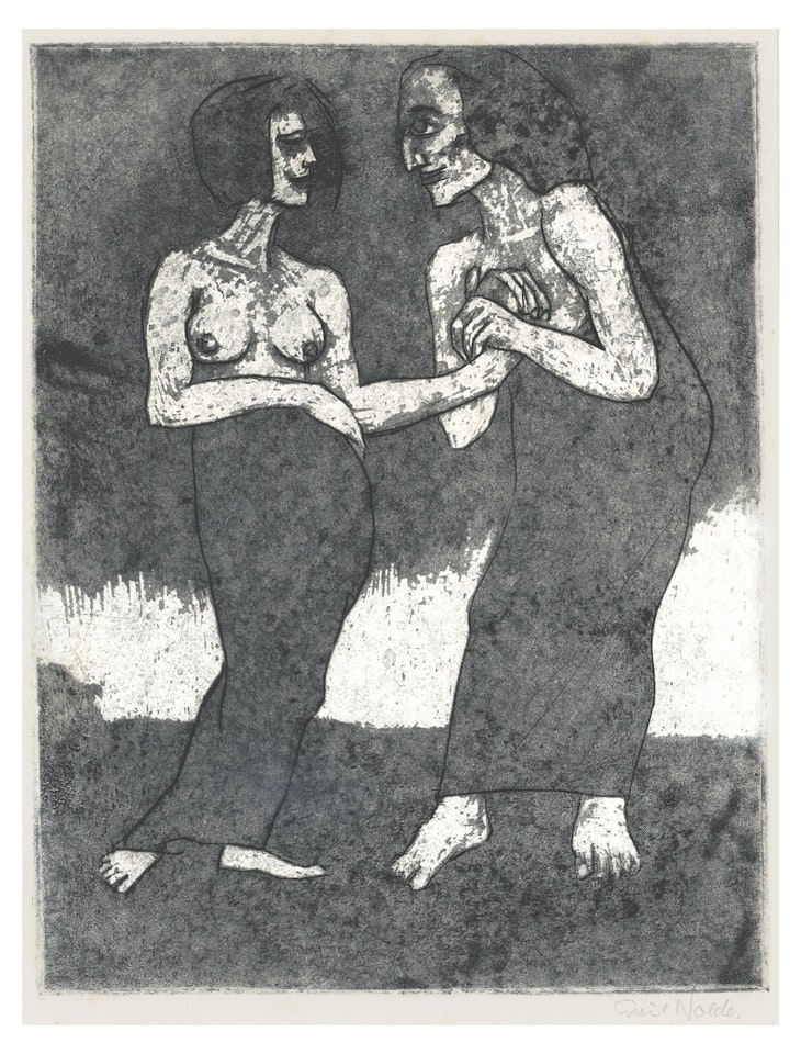 Mann und Mädchen by Emil Nolde