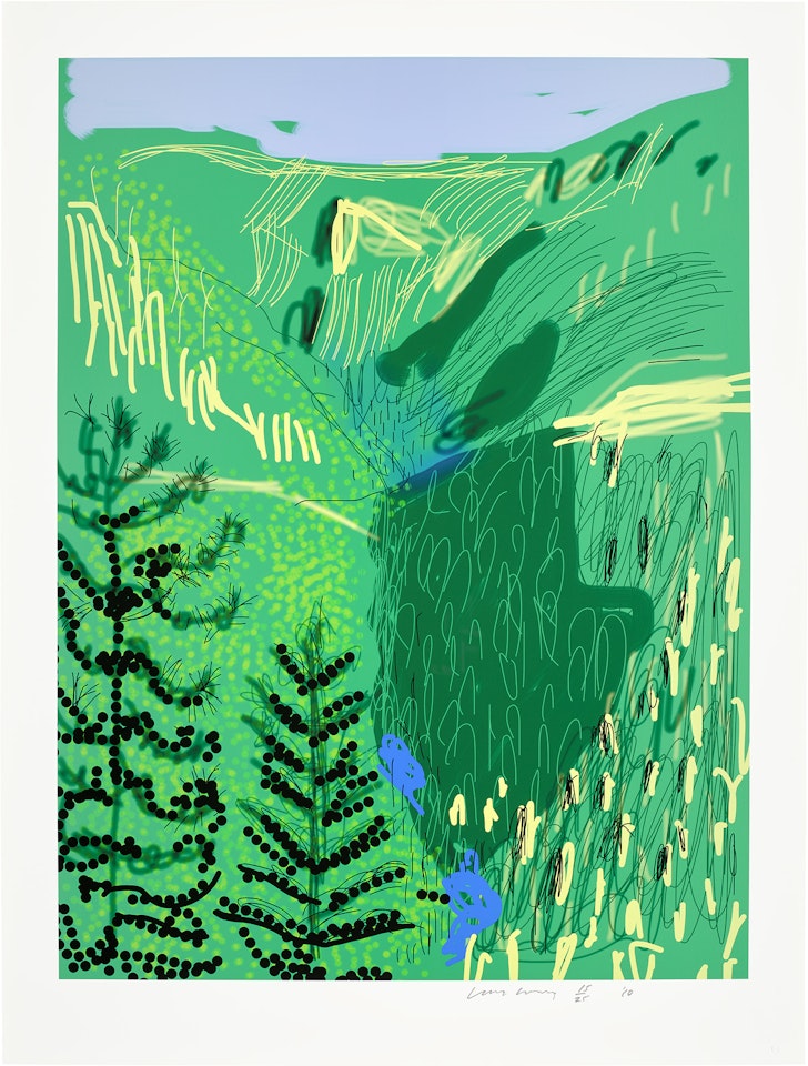 Untitled No. 21, from The Yosemite Suite by David Hockney