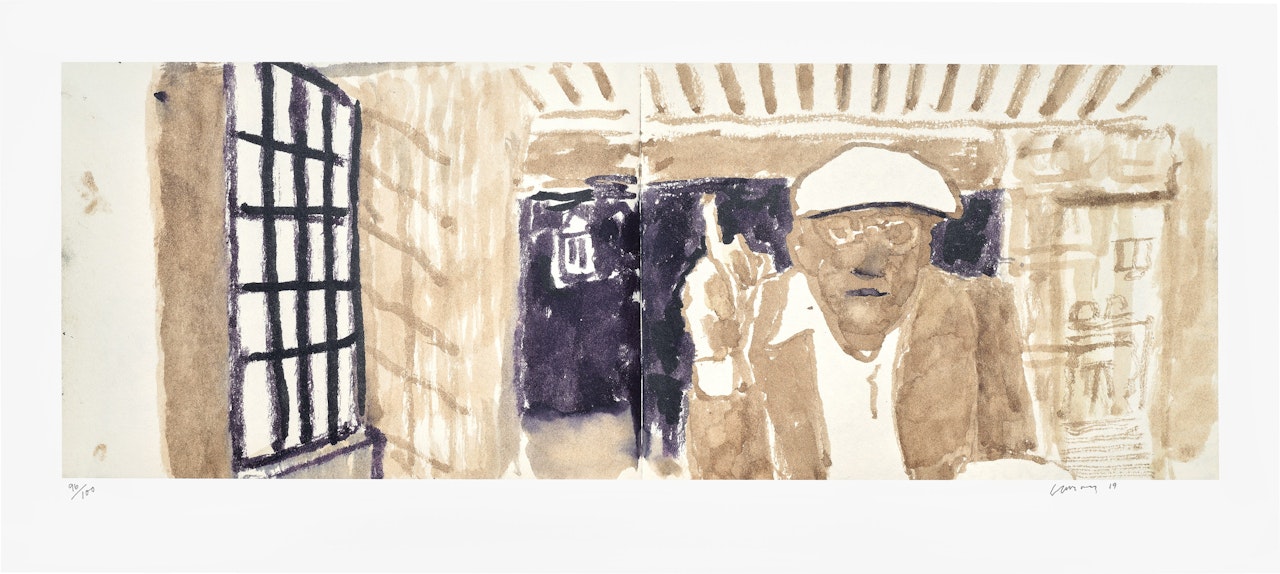 Self-Portrait in My Living Room, from David Hockney - 220 for 2020. Art Edition No. 101–200 by David Hockney