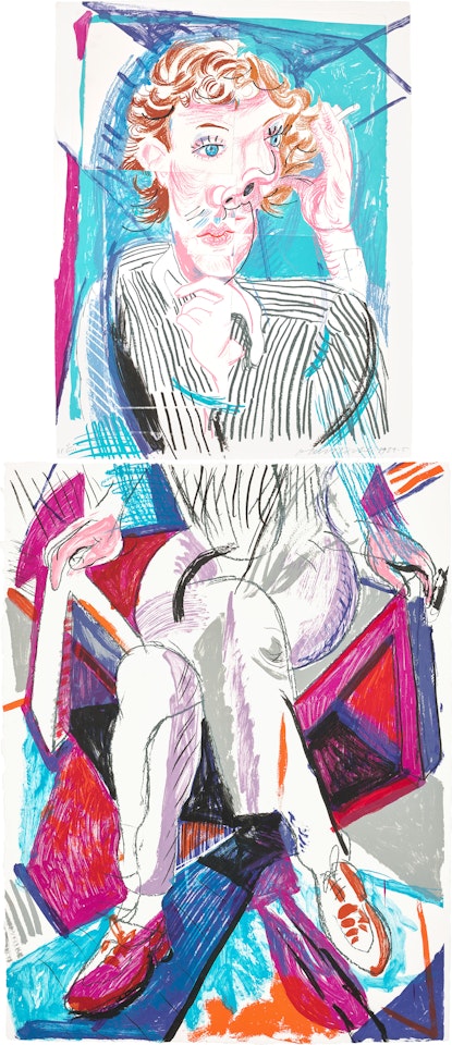 An Image of Gregory, from Moving Focus (T.G. 285, M.C.A.T. 276) by David Hockney