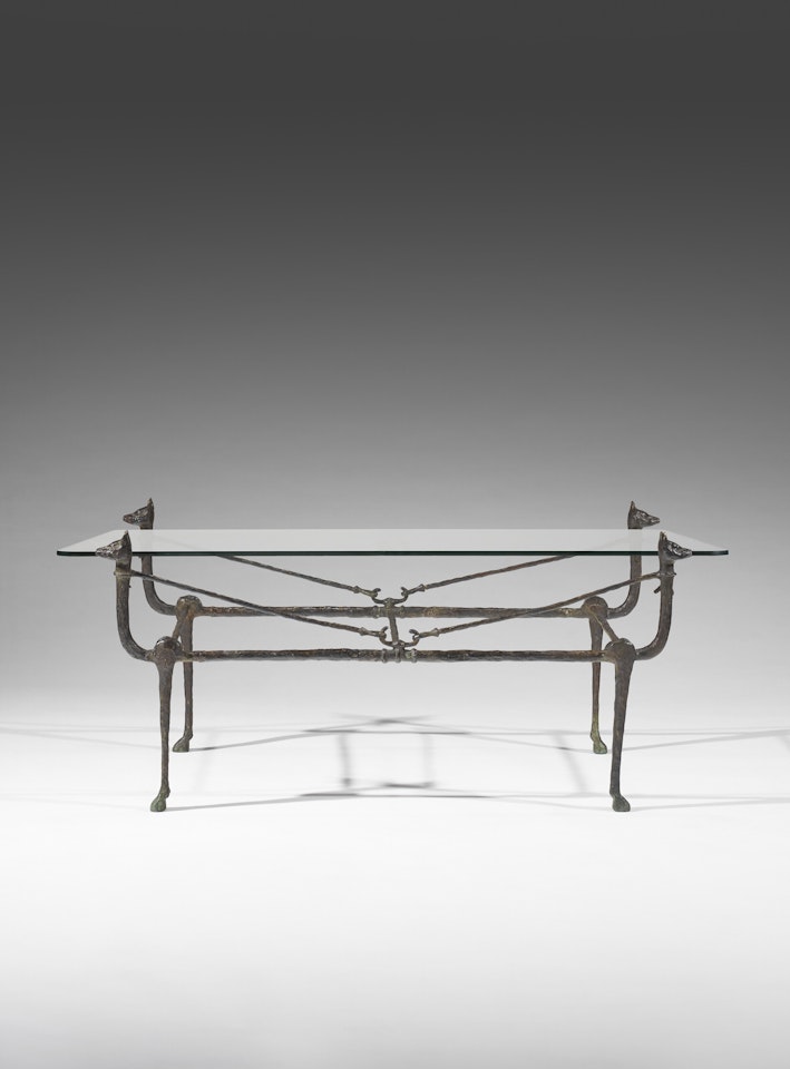 La table berceau aux renards by Diego Giacometti