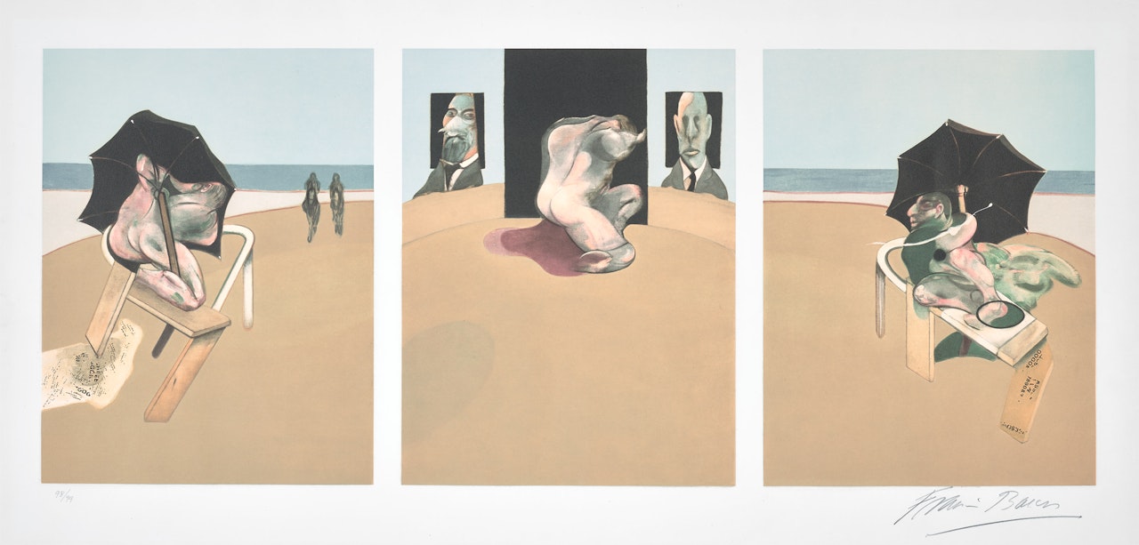 Triptych (after, Triptych 1974-1977) (S. 4, T. 13) by Francis Bacon