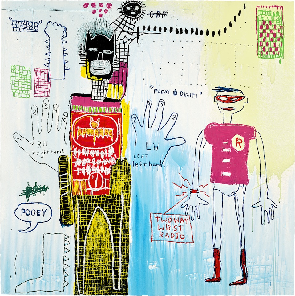 Piano Lesson, from Superhero Portfolio by After Jean-Michel Basquiat