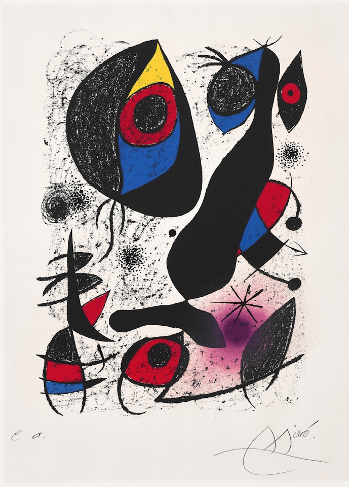 Miró à l'encre (Miró in Ink): one plate (M. 837, C. 161) by Joan Miró
