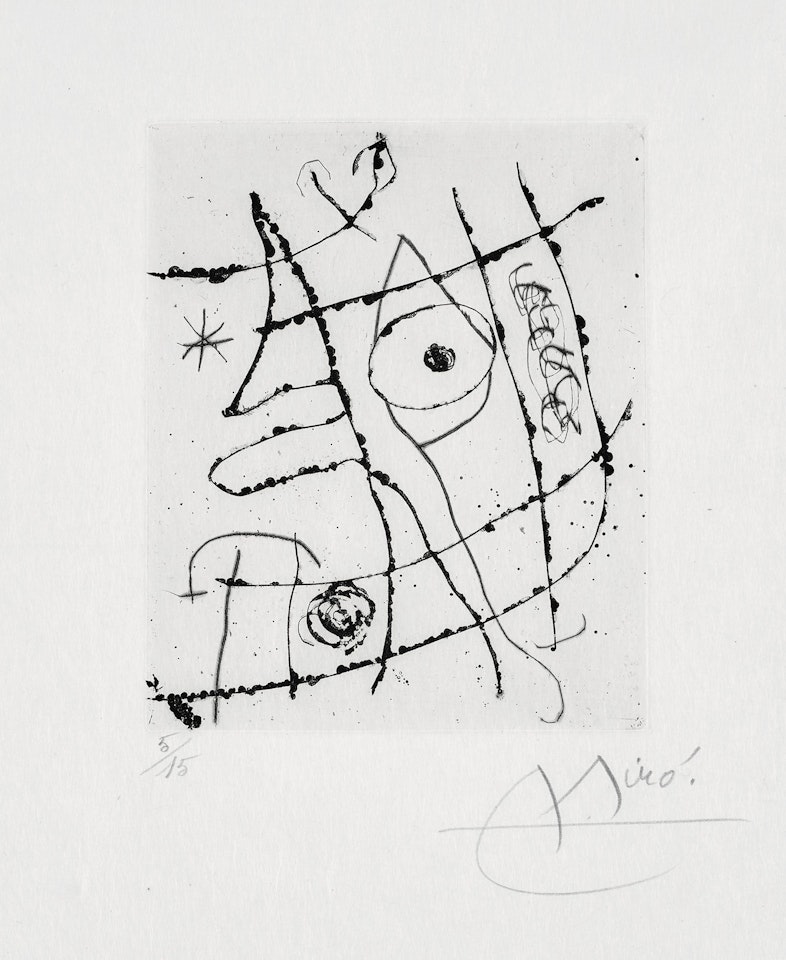 El innocente (The Innocent): one plate (D. 680, C. 184) by Joan Miró